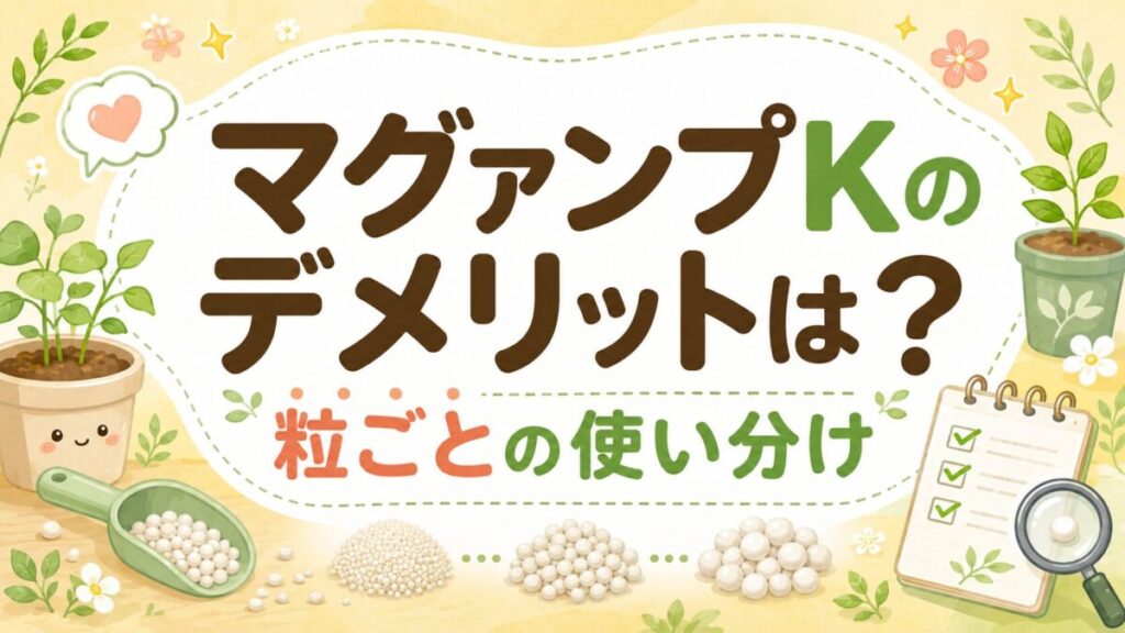 グァンプKのデメリットと小粒・中粒・大粒の違い